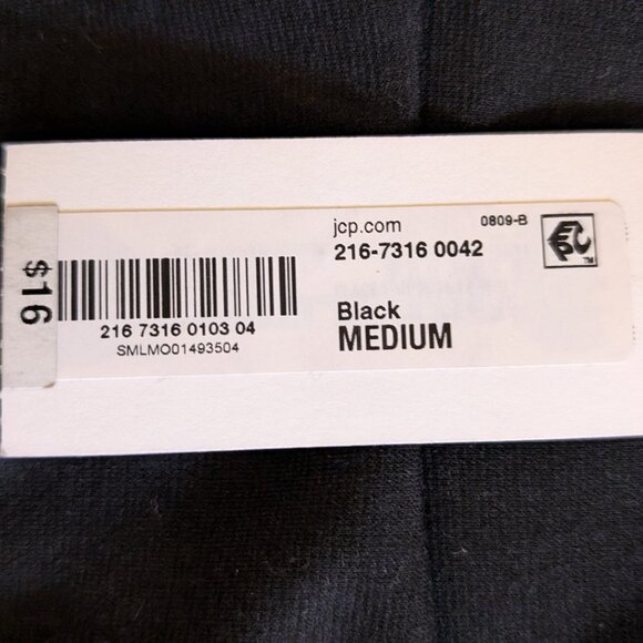 WOMENS BLACK SKIRT Decree New with Tags M Medium Short Sporty Tennis JC Penny - Picture 3 of 6